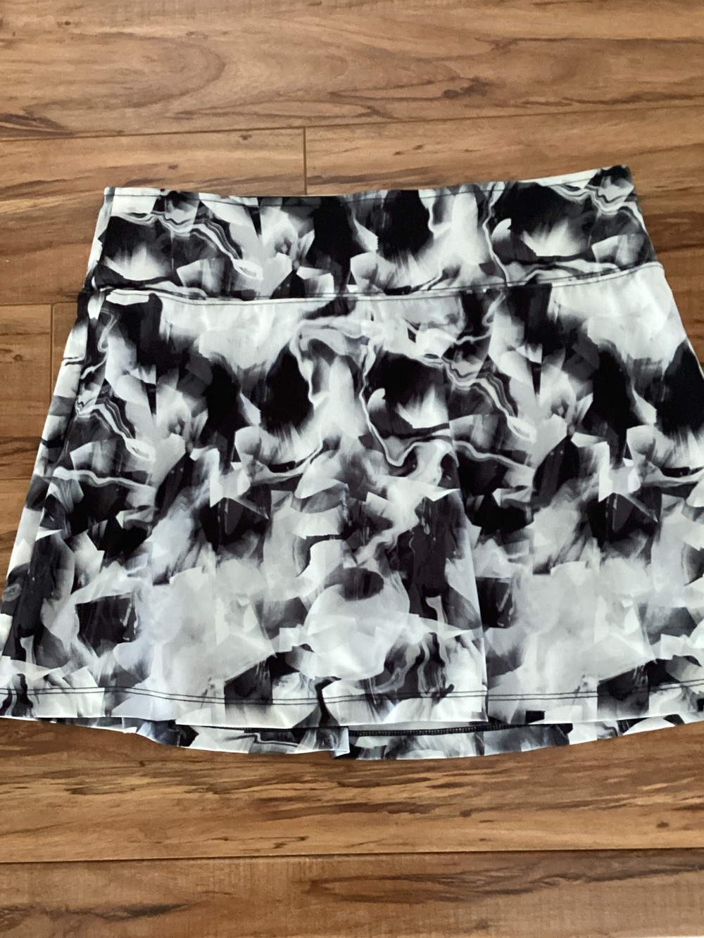 Prince Black & White Abstract Circle Skater Skirt